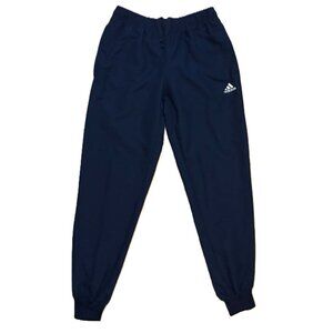 Adidas Men’s Small Blue Athletic Windbreaker Pants BS2887 | Cuffed Joggers